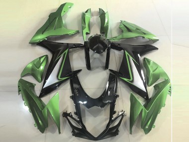 2011-2024 Suzuki GSXR 600 / GSXR 750 Motorcycle Fairings - Green Glossy Black UK