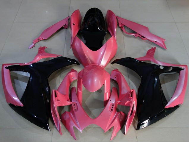 2006-2007 Suzuki GSXR 600 / GSXR 750 Motorcycle Fairings - Pink Glossy Black UK