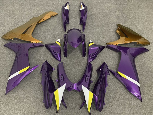 2011-2024 Suzuki GSXR 600 / GSXR 750 Motorcycle Fairings - Purple Gold White Yellow UK