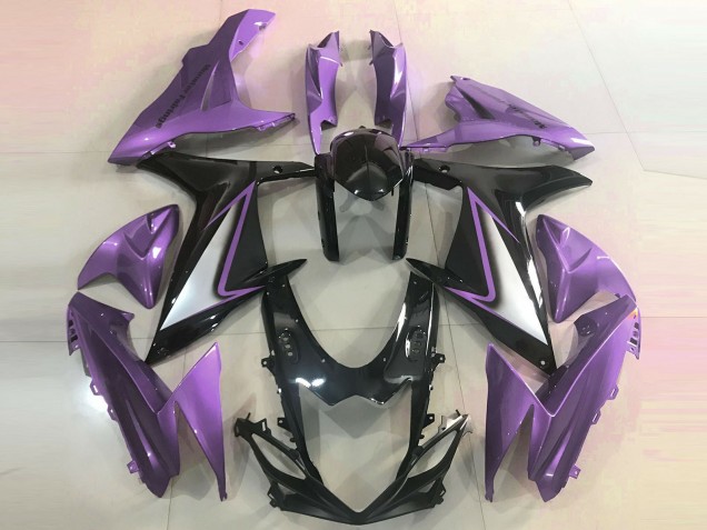 2011-2024 Suzuki GSXR 600 / GSXR 750 Motorcycle Fairings - Purple Glossy Black UK