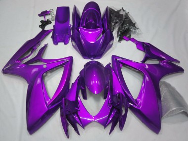 2006-2007 Suzuki GSXR 600 / GSXR 750 Motorcycle Fairings - Plain Glossy Purple UK
