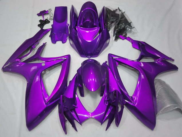 2006-2007 Suzuki GSXR 600 / GSXR 750 Motorcycle Fairings - Plain Glossy Purple UK