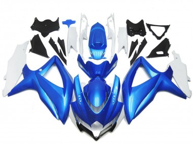 2008-2010 Suzuki GSXR 600 / GSXR 750 Motorcycle Fairings - White Light Blue UK