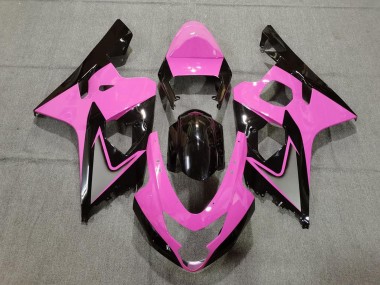 2004-2005 Suzuki GSXR 600 / GSXR 750 Motorcycle Fairings - Pink Glossy Black UK
