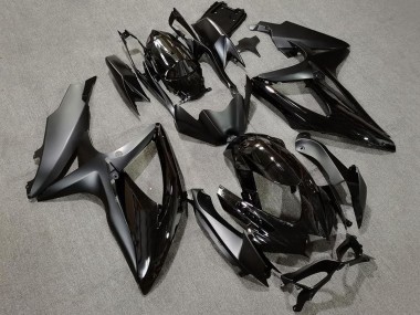2008-2010 Suzuki GSXR 600 / GSXR 750 Motorcycle Fairings - Glossy Black Matte Black UK