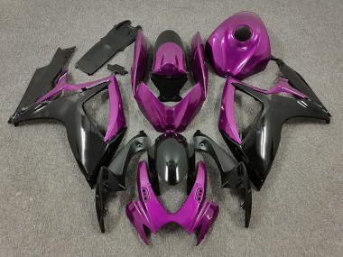 2006-2007 Suzuki GSXR 600 / GSXR 750 Motorcycle Fairings - Purple Black UK