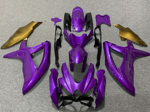 2008-2010 Suzuki GSXR 600 / GSXR 750 Motorcycle Fairings - Purple Gold UK