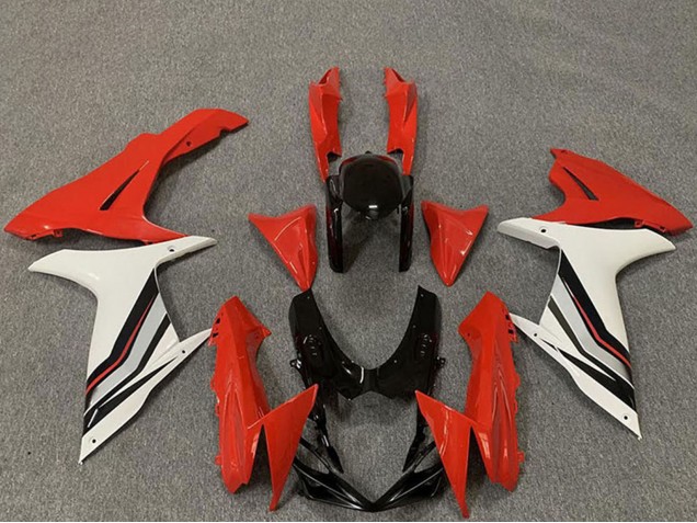 2011-2024 Suzuki GSXR 600 / GSXR 750 Motorcycle Fairings - Red White Black UK