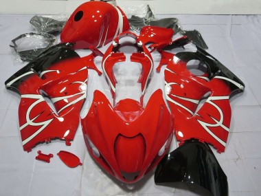 1996-2007 Suzuki GSXR 1300 Motorcycle Fairings - Red White Black UK
