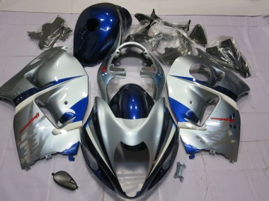 1996-2007 Suzuki GSXR 1300 Motorcycle Fairing - Silver Blue UK