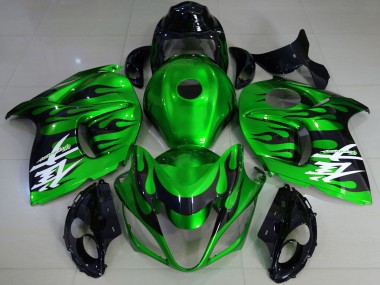 2008-2020 Suzuki GSXR 1300 Motorcycle Fairings - Glossy Green Black UK