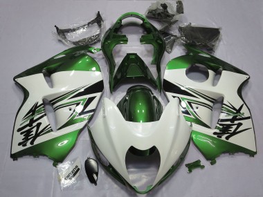 1996-2007 Suzuki GSXR 1300 Motorcycle Fairings - Glossy White Green UK
