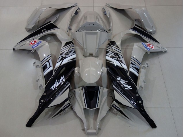 2011-2015 Kawasaki ZX10R Motorcycle Fairings - Grey White Black UK