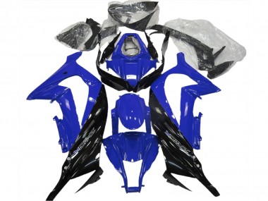 2011-2015 Kawasaki ZX10R Motorcycle Fairing - Blue Glossy Black UK