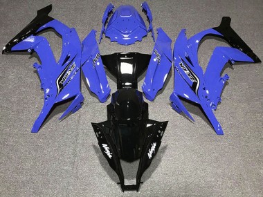 2011-2015 Kawasaki ZX10R Motorcycle Fairings - Blue Glossy Black UK