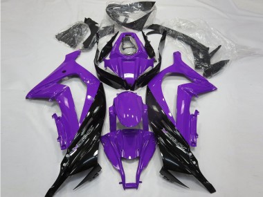 2011-2015 Kawasaki ZX10R Motorcycle Fairings - Purple Glossy Black UK