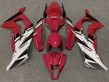 2011-2015 Kawasaki ZX10R Motorcycle Fairings - Maroon Red White Black UK