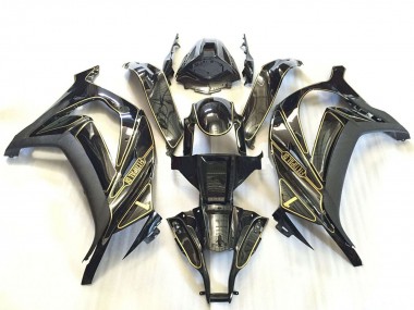 2011-2015 Kawasaki ZX10R Motorcycle Fairings - Silver Glossy Black Matte Black Gold UK