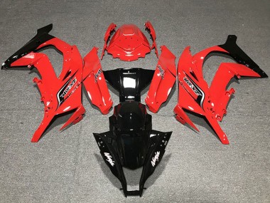 2011-2015 Kawasaki ZX10R Motorcycle Fairings - Red Glossy Black UK