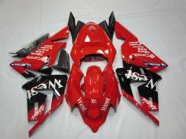 2004-2005 Kawasaki ZX10R Motorcycle Fairings - Red West UK