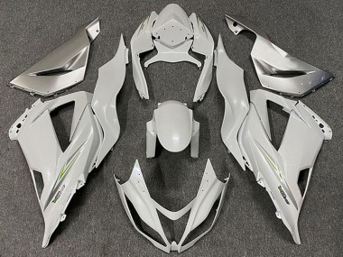 2013-2018 Kawasaki ZX6R Motorcycle Fairings - Pearl White Green UK