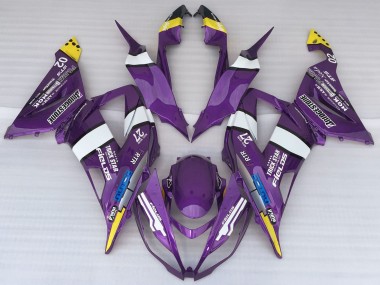 2013-2018 Kawasaki ZX6R Motorcycle Fairings - Purple Yellow White Blue UK
