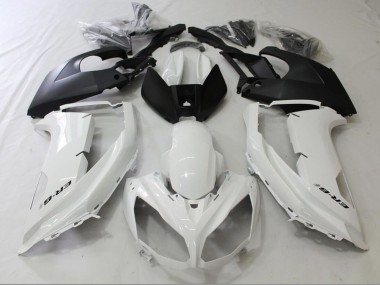 2009-2011 Kawasaki Ninja ER6F Motorcycle Fairings - Glossy White Matte Black UK