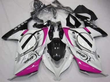 2013-2024 Kawasaki Ninja 300 Motorcycle Fairings - Glossy White Pink Black UK