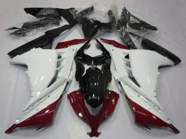 2013-2024 Kawasaki Ninja 300 Motorcycle Fairings - White Maroon Red Black UK