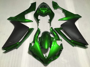 2007-2008 Yamaha R1 Motorcycle Fairings - Green Matte Black UK