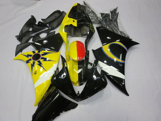 2012-2014 Yamaha R1 Motorcycle Fairings - Yellow Black Red UK