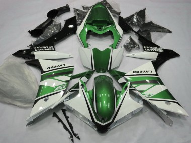 2007-2008 Yamaha R1 Motorcycle Fairings - White Green Black UK