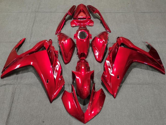 2015-2018 Yamaha R3 Motorcycle Fairings - Glossy Red UK