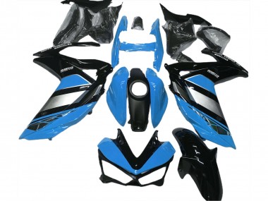 2015-2018 Yamaha R3 Motorcycle Fairings - Blue Silver Glossy Black Yamalube UK