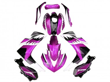 2015-2018 Yamaha R3 Motorcycle Fairings - Pink White Glossy Black Shark UK