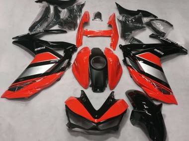 2015-2018 Yamaha R3 Motorcycle Fairings - Red Silver Glossy Black UK