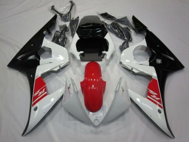 2005 Yamaha R6 Motorcycle Fairing - White Red Black UK
