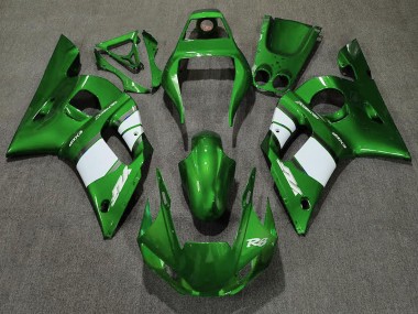 1998-2002 Yamaha R6 Motorcycle Fairing - Green White UK