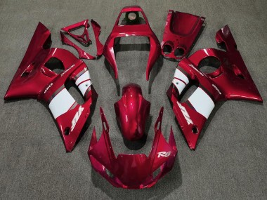 1998-2002 Yamaha R6 Motorcycle Fairing - Red White UK