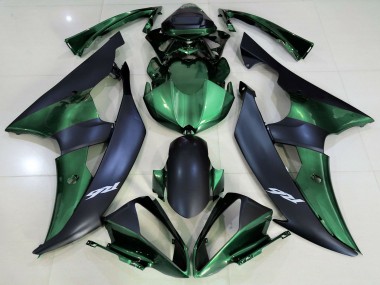 2008-2016 Yamaha R6 Motorcycle Fairings - Green Matte Black UK