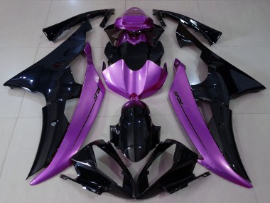 2008-2016 Yamaha R6 Motorcycle Fairings - Purple Glossy Black UK