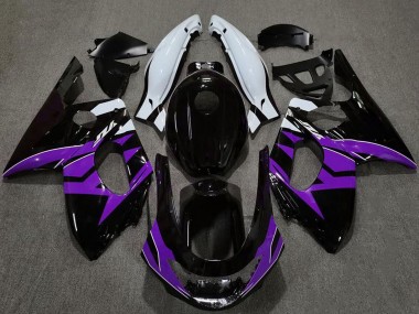 1996-2007 Yamaha YZF600R Thundercat Motorcycle Fairings - Glossy Black Purple White UK