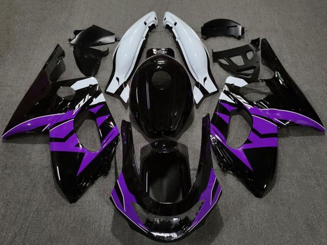 1996-2007 Yamaha YZF600R Thundercat Motorcycle Fairings - Glossy Black Purple White UK