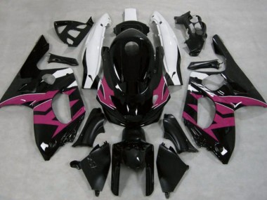 1996-2007 Yamaha YZF600R Thundercat Motorcycle Fairings - Glossy Black Dark Pink White UK