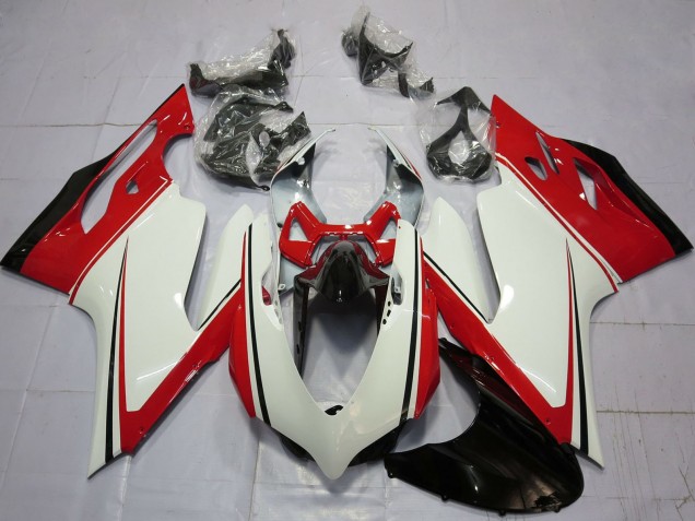 2011-2014 Ducati 899 1199 Motorcycle Fairings - White Red Green Glossy Black UK