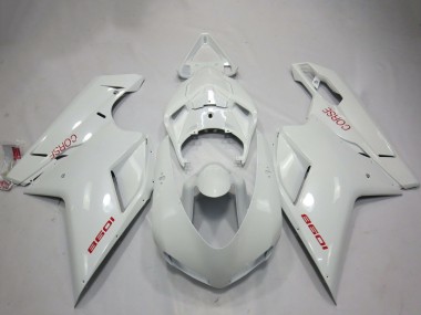 2007-2014 Ducati 1098 Motorcycle Fairings - White Corse UK