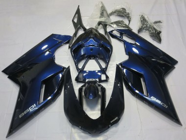 2007-2014 Ducati 1098 Motorcycle Fairings - Deep Blue UK