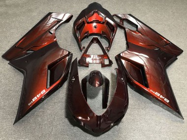 2007-2014 Ducati 848 Motorcycle Fairings - Red UK