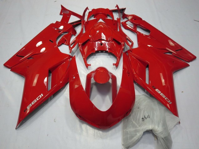 2007-2014 Ducati 1098 Motorcycle Fairings - Red UK