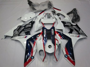 2015-2016 BMW S1000RR Motorcycle Fairings - White Red Blue Glossy Black UK